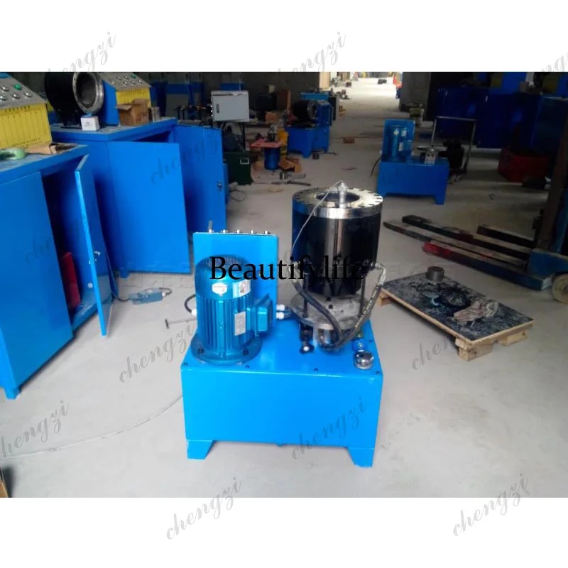 Fully Automatic , Scaffolding Steel Shrinking Machine, Square Round Pipe Crimping Forming Machin