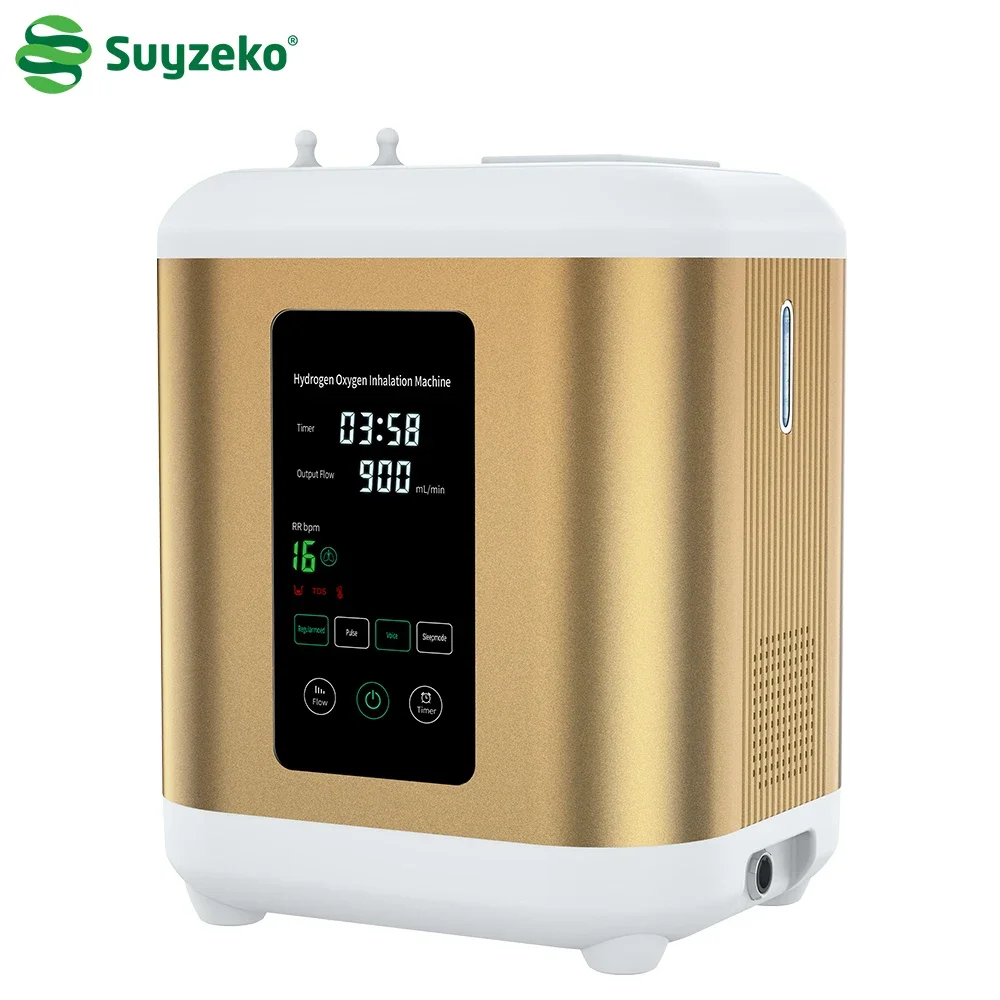 Suyzeko Japanese Iridium Electrolyser Hydrogen Oxygen Gas Generator SPE Health Care 900ml Hydrogen Inhaler