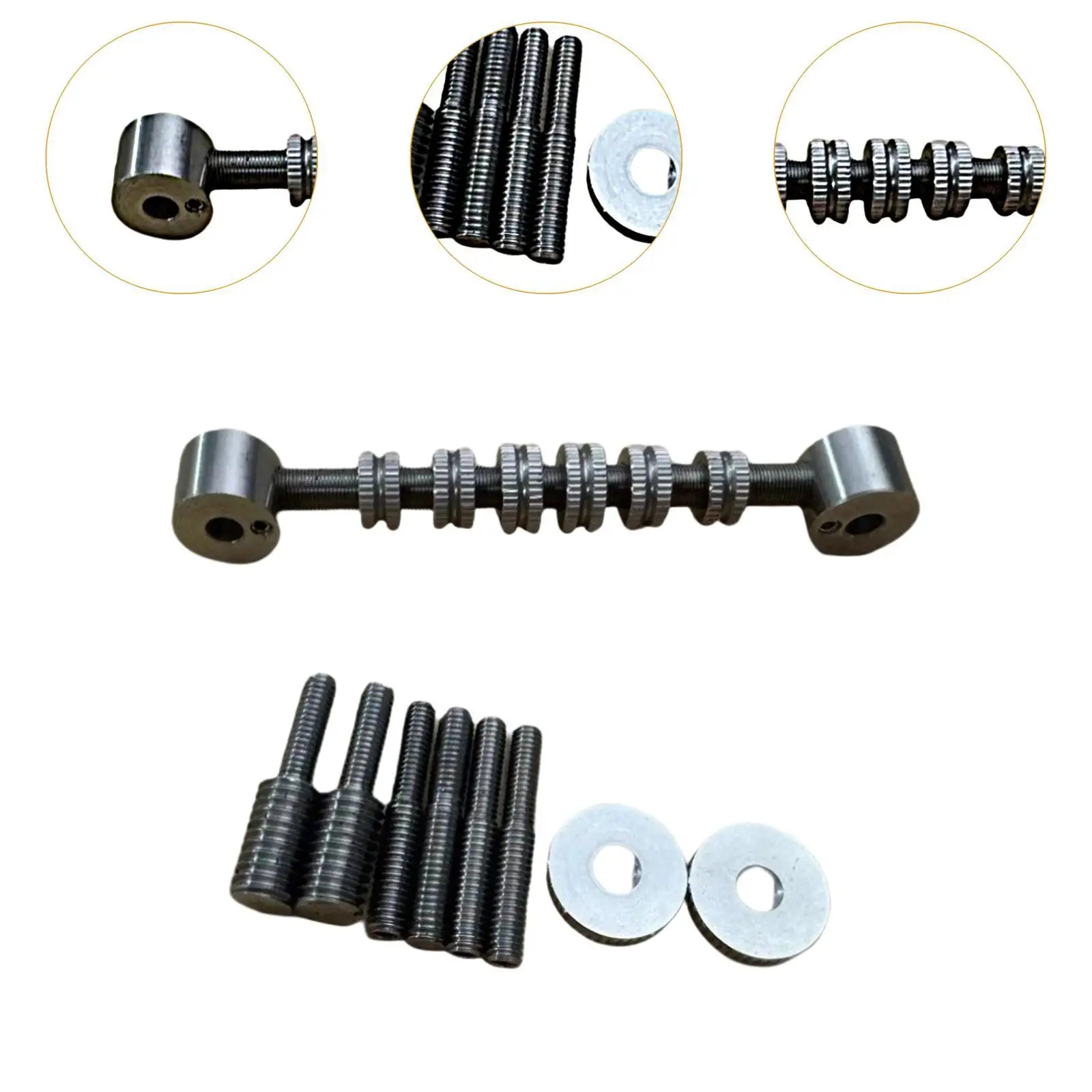 

6 String Electric Guitar Bridge with Roller Saddles for Guitar Equipment and Accessories
