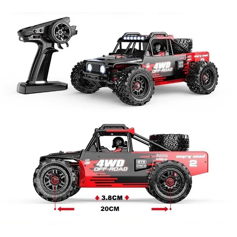 MJX 14209 1:14 Brushless 4WD RC Desert Truck High‑Speed Off‑Road Buggy Professional RC Remote Control Car Model Hobby Toy Gift