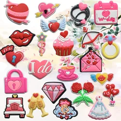 Shoe Charms for Crocs Accessories Angel Of Love Shoes Charm for Croc Decorations Pins Men Accessory Jeans Woman Clogs Clips
