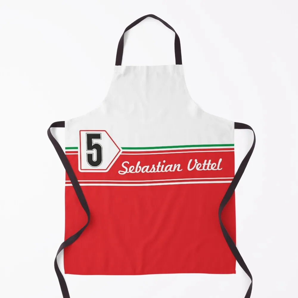 

Sebastian Vettel 5 Retro F1 Apron Kitchen Novel Kitchen Accessories Chef Accessories Apron