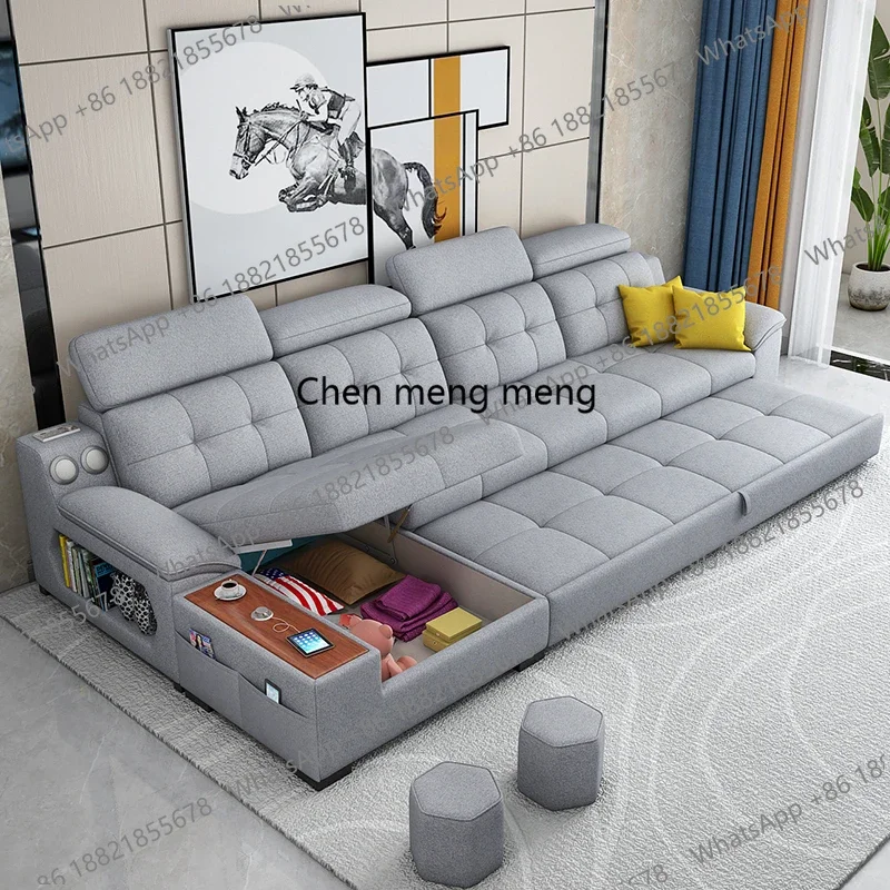 

Foam Comfortable Soft Couches Simple USB Designer Foldable Puffs Sofa Bed Lazy Modern Speaker Divano Moderno Home Furniture