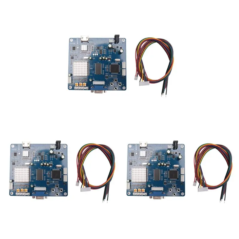 -[A51I Digital]3X HD Video Output Converter Board VGA/RGB/CGA/EGA/YUV To -Compatible For Arcade Blue Game Machine Video Outp