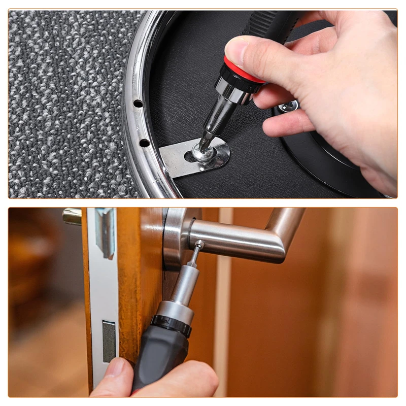 مفك براغي مغناطيسي متعدد الوظائف 13 في 1 مع 12 قطعة مشقوق/فيليبس/توركس/مربع بت #6