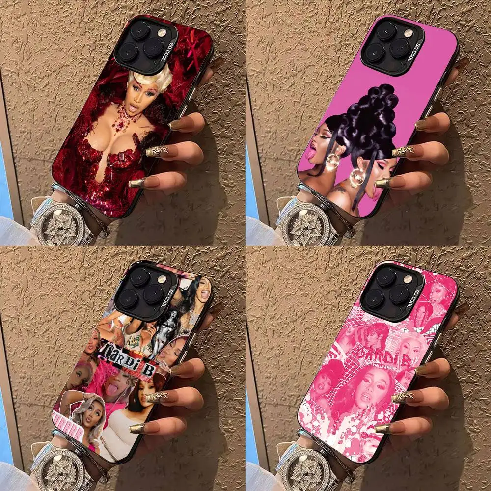 

C-Cardi B Rapper Phone Case Phone Case For iPhone 14 16 15 11 12 13 Pro Max Mini Plus Shockproof Cover