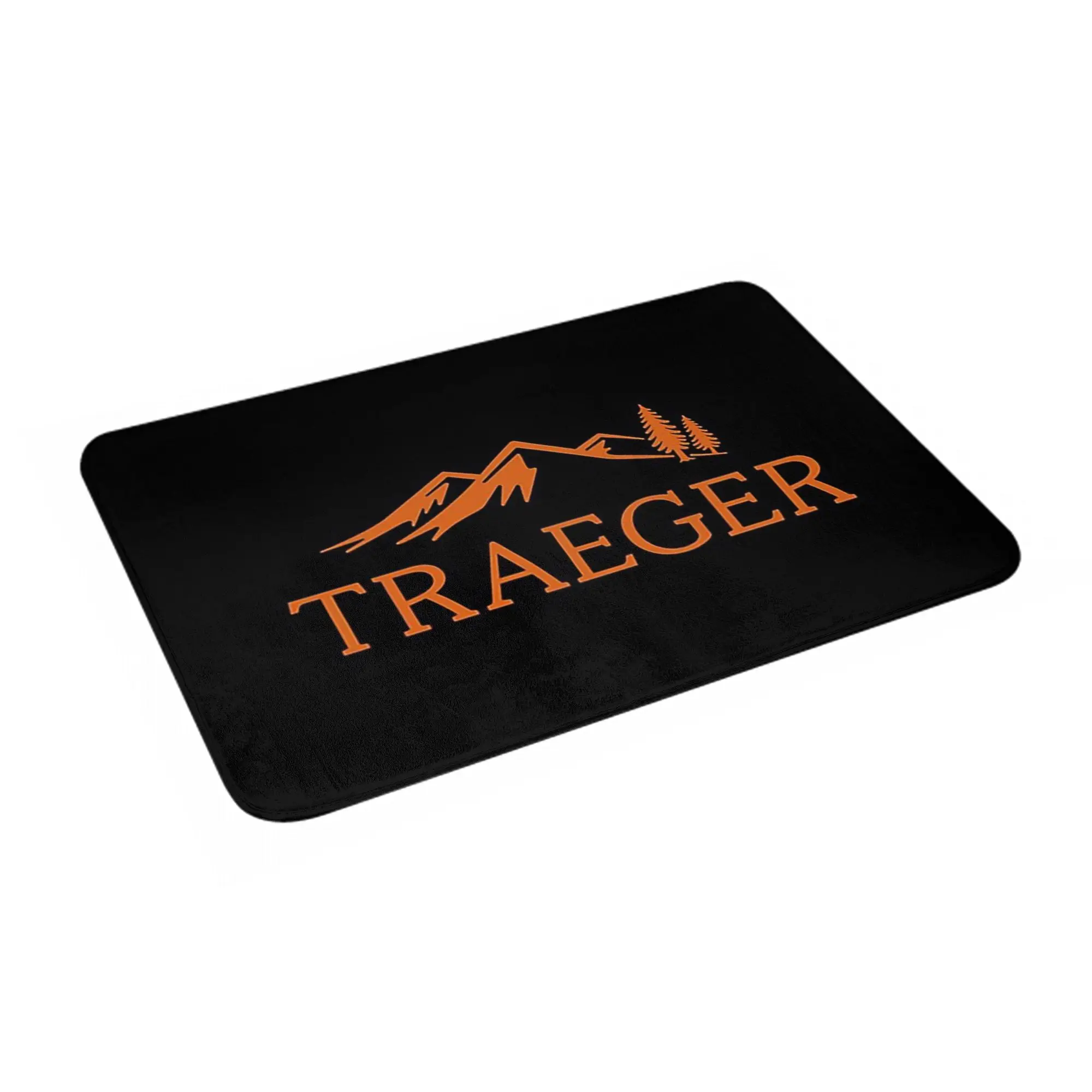 Flannel Non-slip mat Traeger Pellet Grill Smoke BBQ Doormat Floor Antiwear Carpet Rug for Kitchen Entrance Home Footpad Mats