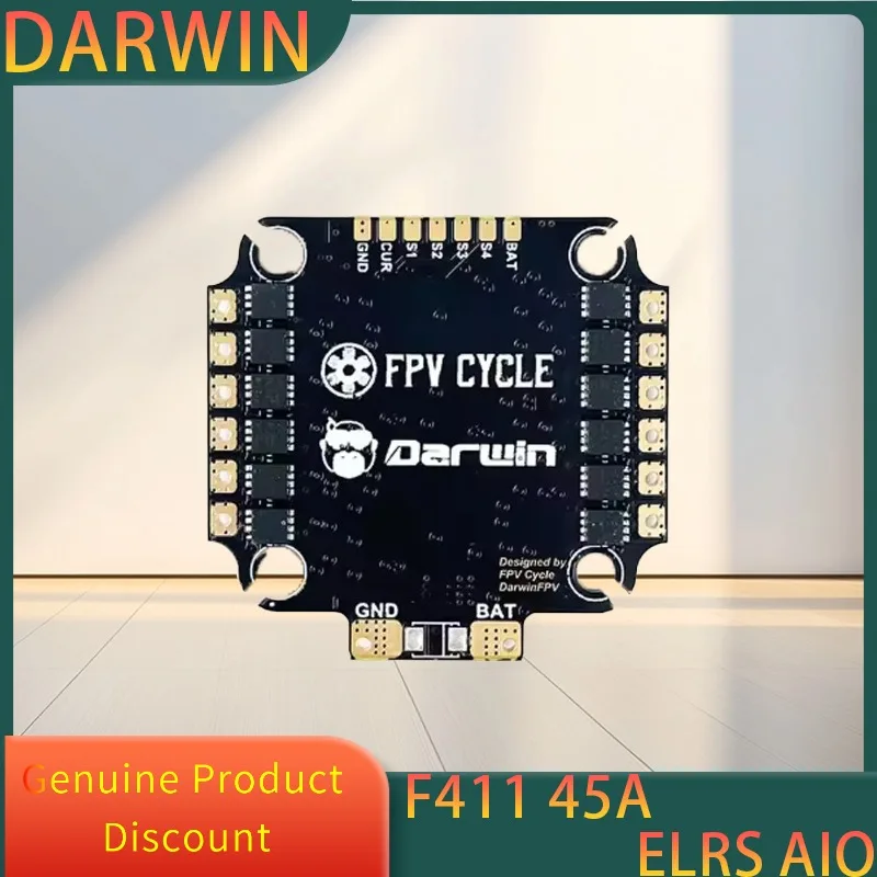

DarwinFPV F411 45A ELRS AIO CineApe35 Integrated ELRS 2.4G Support for Install O3/VISTA/HDZERO/Avatar and Other Digital VTX