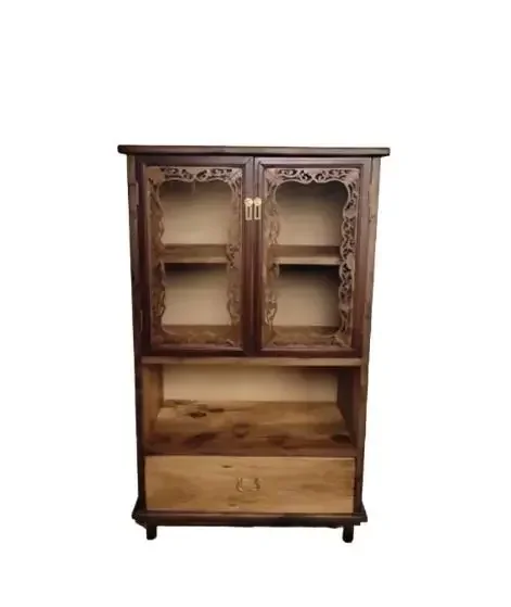 Antique living room display cabinet