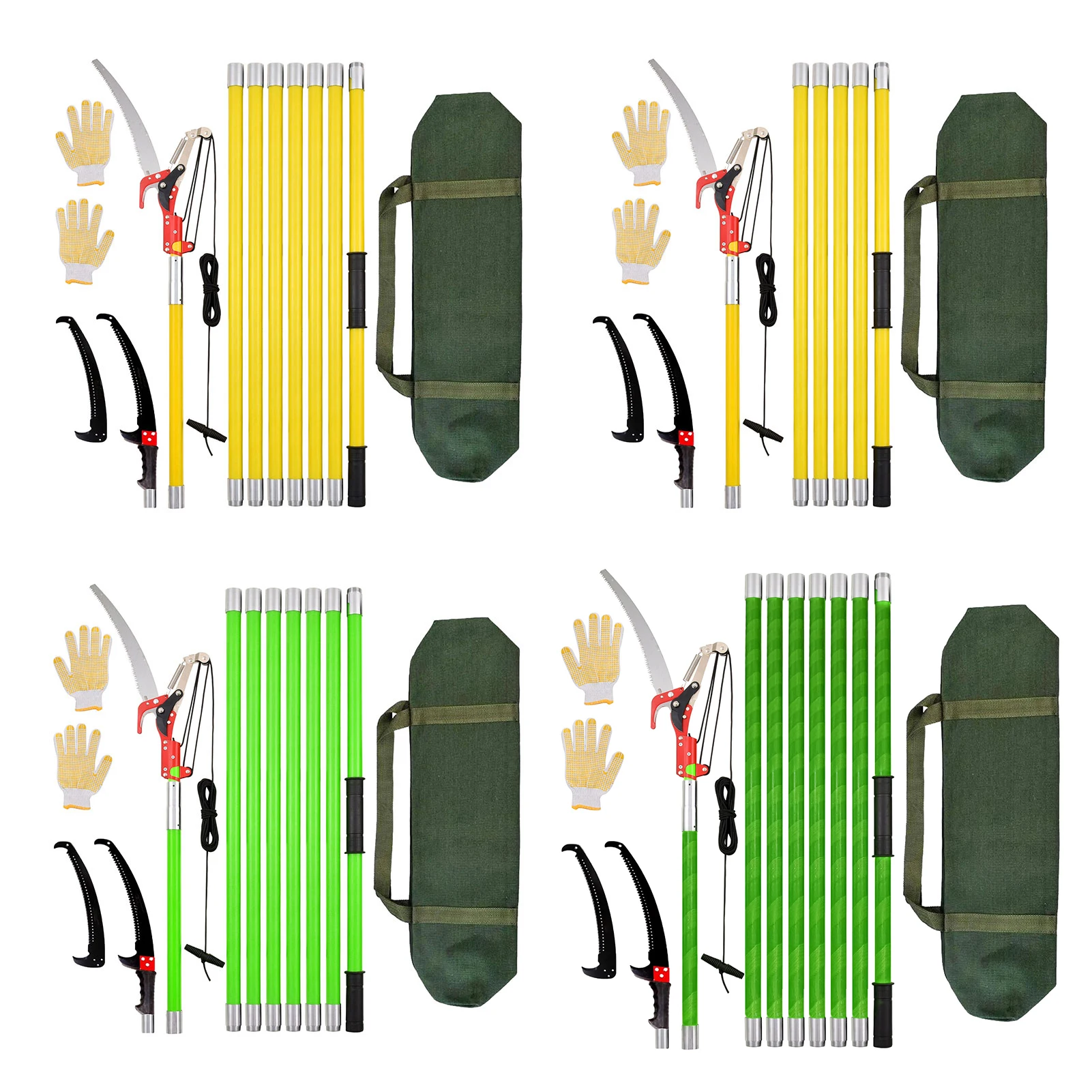 Scie à perche d'arbre, longueur réglable de scie à perche longue, poteau de grande portée pour sécateur de poteau, scie à perche manuelle pour les Branches hautes forestiers