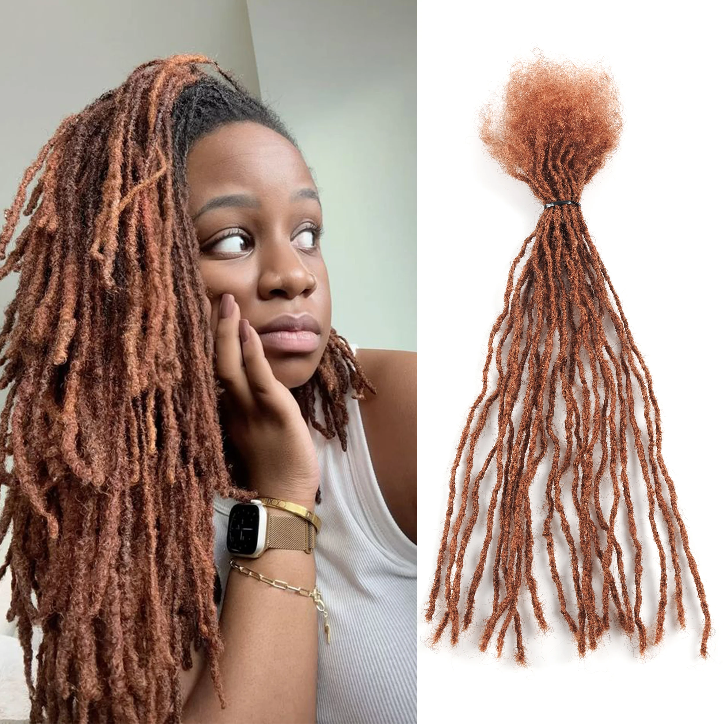 

20 стресс/упак. # 30 оптовых роскошных волос с блокировкой 0,2 см, афро-кудрявые вьющиеся концы, микро-блок, наращивание локонов