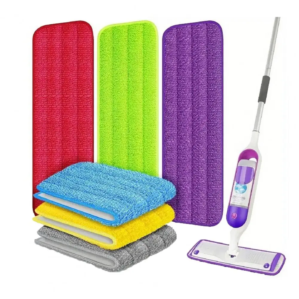 

1/4 шт. сменные подушечки для швабры из микрофибры для кухонного пола, многоразовые стержни, моющиеся сменные насадки для швабры, сменные насадки для влажной и сухой уборки