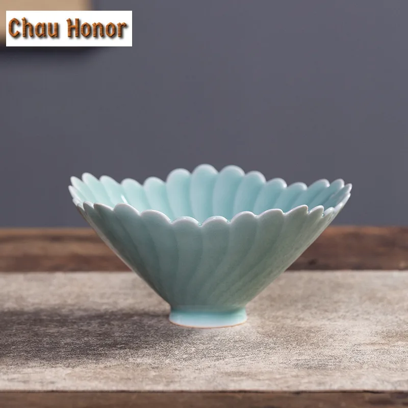 

Longquan Celadon Salix Leaf Fruit Dishes Retro Pastry Plate Dessert Candy Dish Household Plates for Food for Tea Supplies Gift