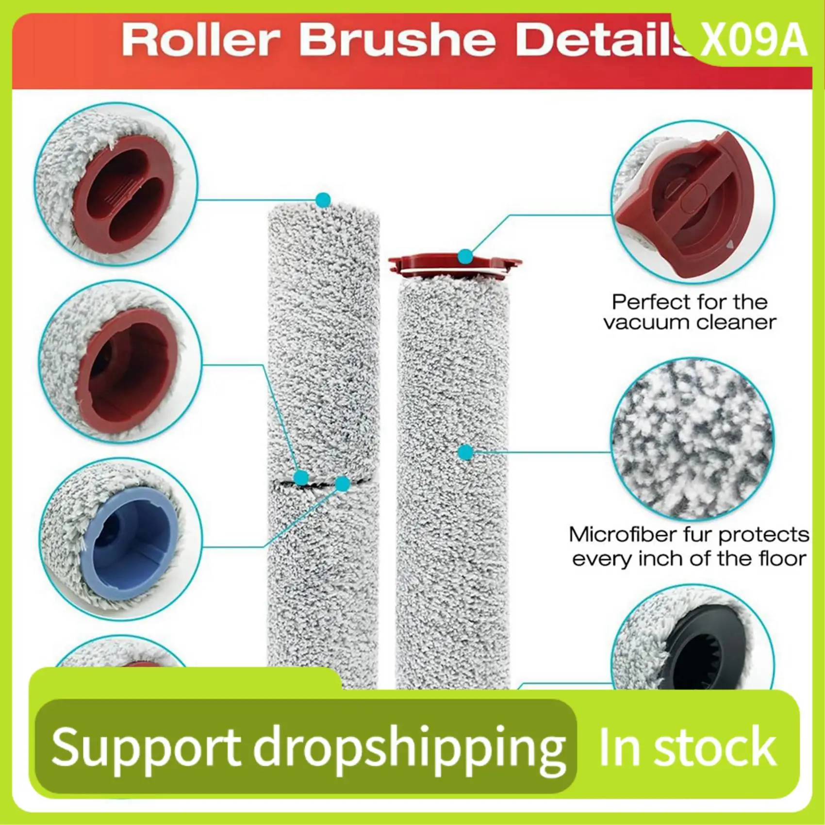 

X09A 4Set Brush Roller And Vacuum Cleaner Filter For Roborock Dyad Pro Wet Dry Vacuum Cleaner Spare Parts
