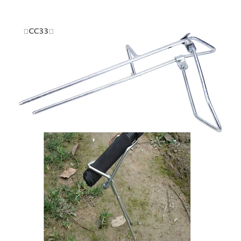 [CC33」 حامل قضيب الصيد حامل ثلاثي القوائم للصيد في الهواء الطلق حامل دعم احترافي قابل للتعديل حامل مسند قضيب الصيد #1