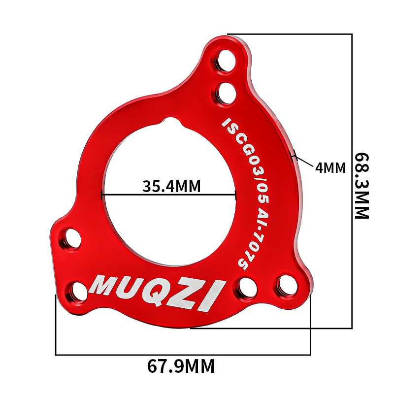 MUQZI ISCG 03 05 Chain Guide Adaptor Mountain Bike 1X System Mount BSA BB Bottom Bracket Conversion With Bolts