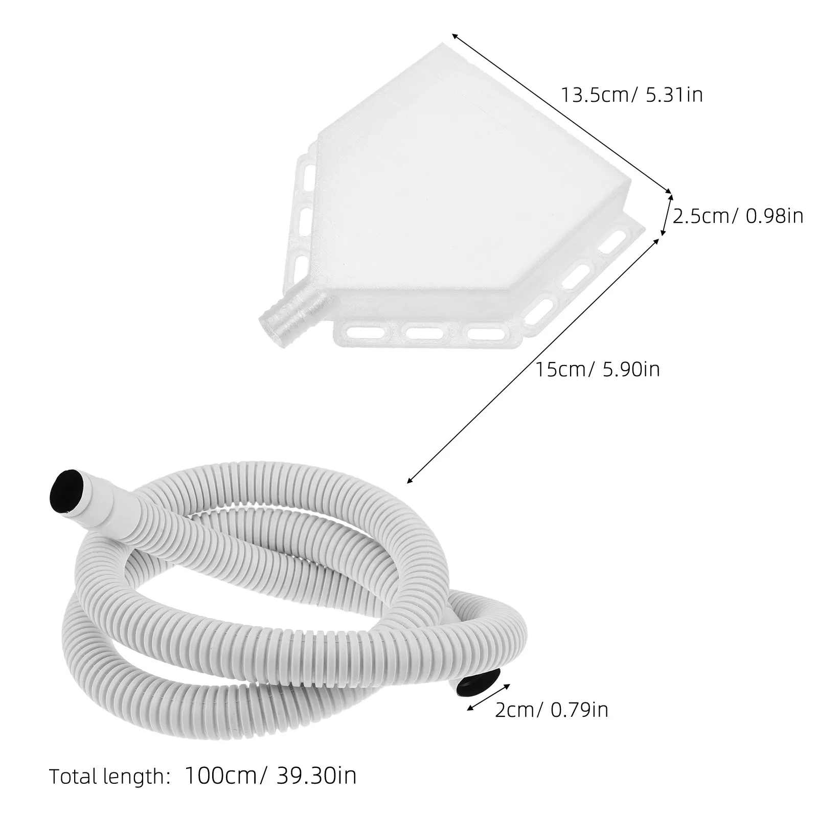 Air Conditioner Drip Pan Portable Outdoor Ac Water Drainage Pan Condensate Catcher Floor Protection Easy Install Ac Drain Tray