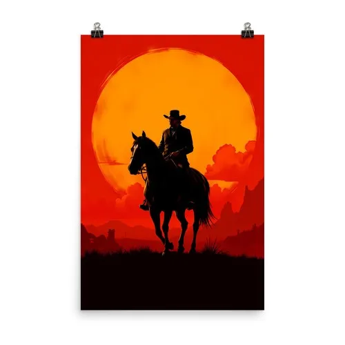 Arthur Red Dead Wall Art Poster Print High Quality Western Multi Size --Tin Sign