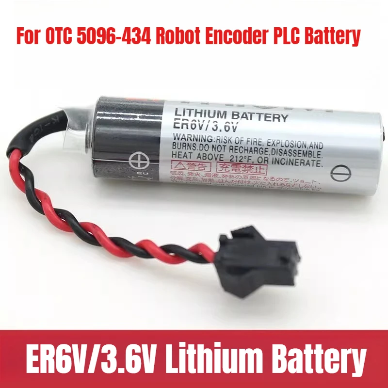 

New ER6V/3.6V Lithium Battery for OTC 5096-434 Robot Encoder PLC Battery