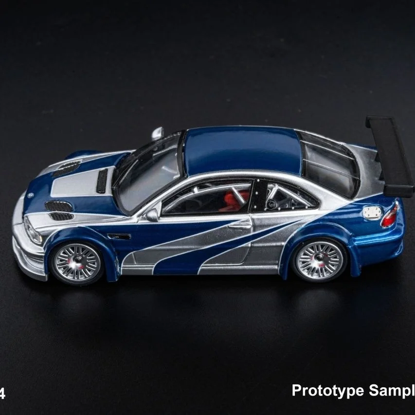 DCM 1:64 BMW M3 E46 GTR Need for Speed Dressing Alloy Premium Diecast Vehicle Model Toys Collectible Display Piece - Image 3