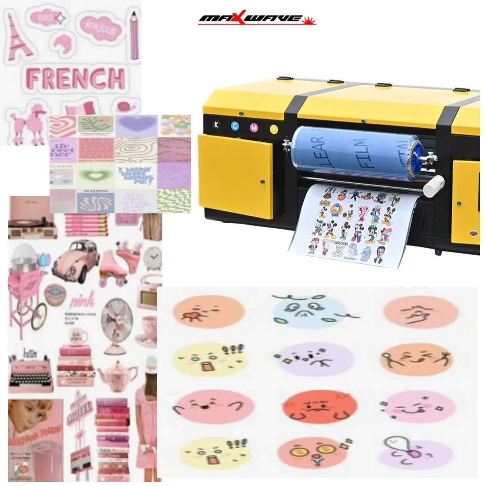 УФ-принтер DTF Maxwave 3. ㎡ /Очистка насадки для скорости H, вес сетки 53 кг, длина печати до 100 м, поддержка катушки AB