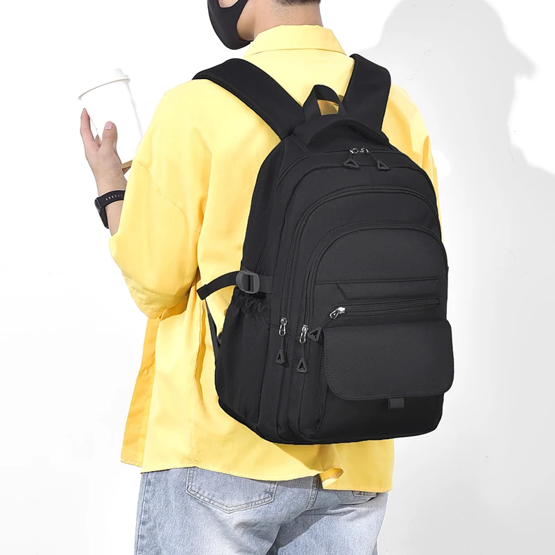 A Multi-layer Waterproof And Stylish Backpack Oxford Large-capacity Simple Commuter Out-of-town Student Backpack