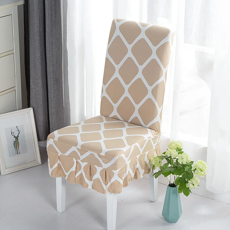 

2/4 Pcs Hot Sale Short Skirt Hotel Computer Piece Home Garden Fabric Banquet Stretch Chair Cover 50% Off