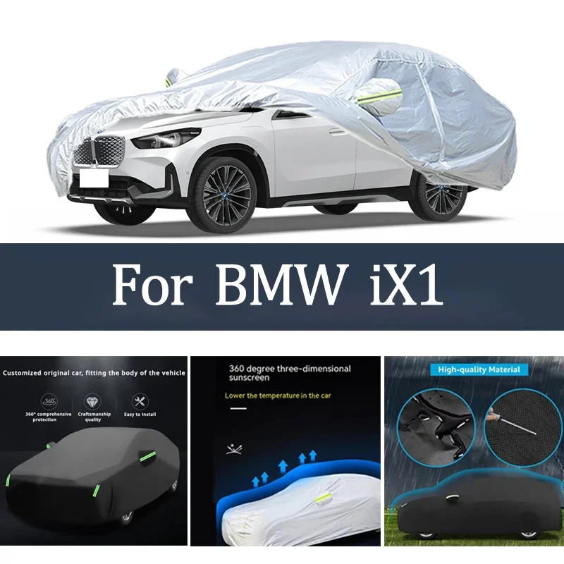 

For BMW IX1 XDrive30L X F48 F49 Car Cover Outdoor Protection Covers Snow Sunshade Waterproof Dustproof Car Accessories Auto
