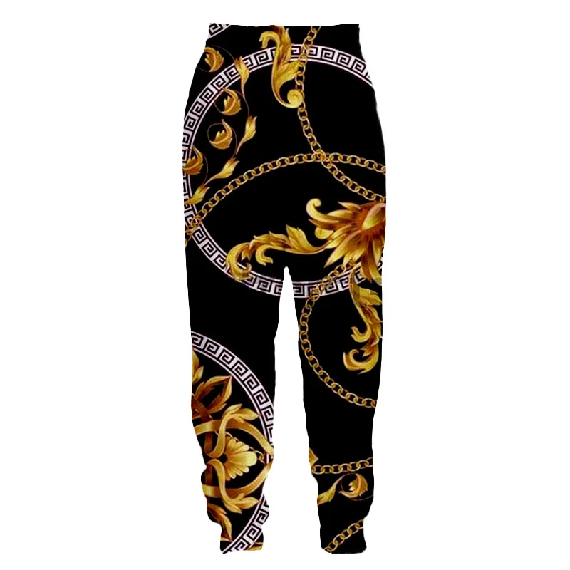 

New Gold Chain 3D Print Causal Clothing Fashion Men Women Tracksuits Crewneck Hip Hop Pants Plus Size S-7XL Seasons Casual