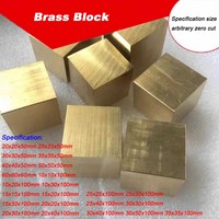 H59 Brass Block Length: 50mm/100mm Brass Square Strip Size: 20x20 25x25 30x30 40x40 50x50 60x60mm