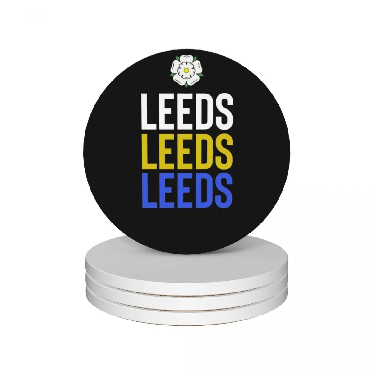 

Leeds Leeds Leeds Ceramic Coasters (Set of 4) bulk personalize Coasters