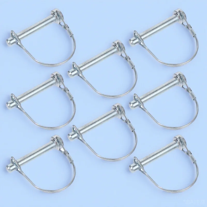 

8Pcs Coupler Safety Pin Heavy Duty Shaft Locking Hitch Pin for Trailer Lawn Garden Farm Quick Release Lock