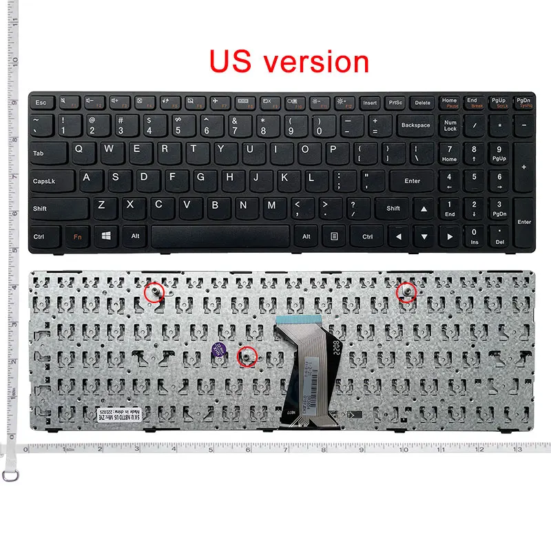 US/SP/GR/UK/SW/BE/TR/CF/FR/RU/CZ/LA Black New Laptop keyboard For Lenovo G500 G500AM G500AT G510 G505 G700 G700AT G710 G710AT