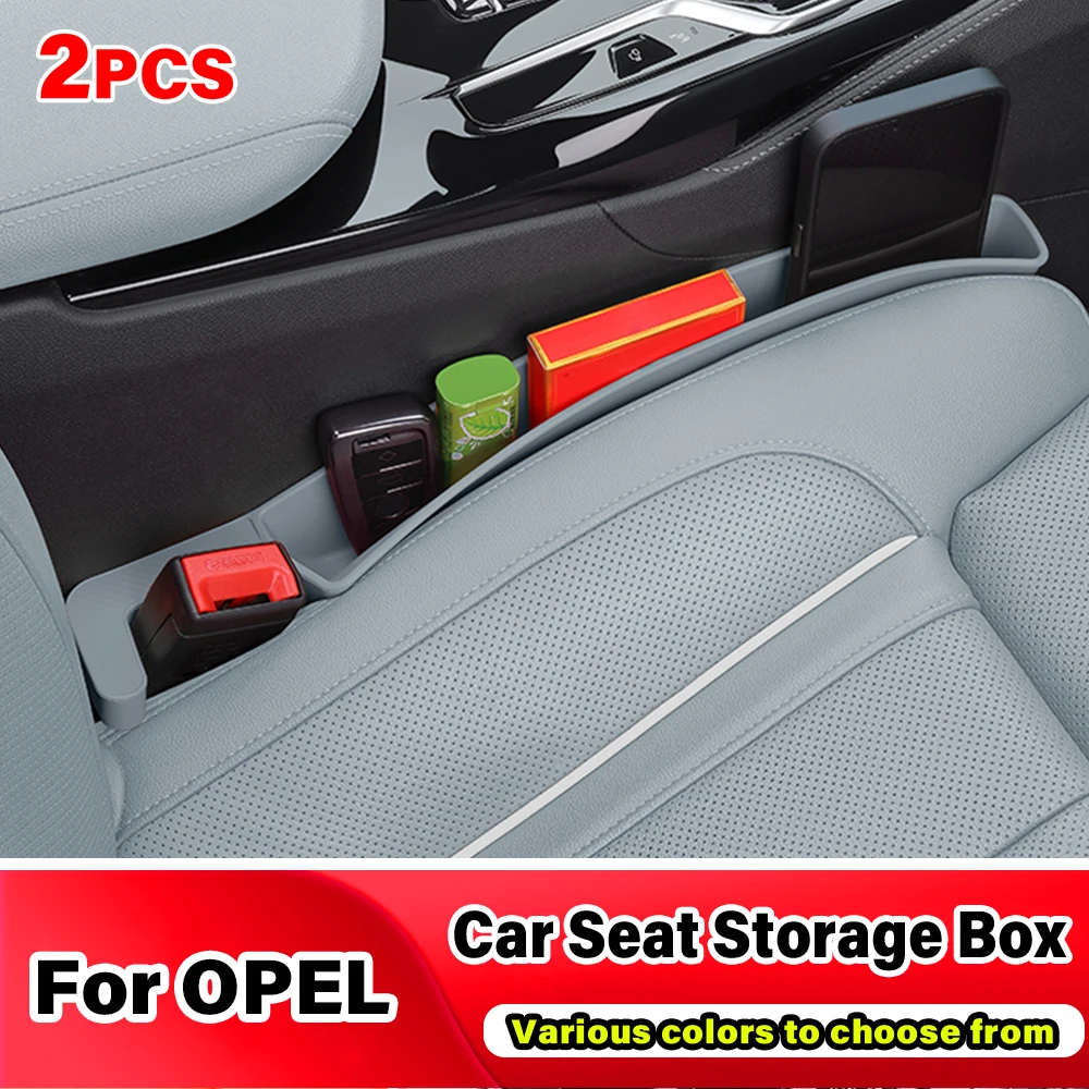 Universal Car Seat Gap Storage Box Lipstick Phone Card Organizer Box Interior Accessory ​For Opel Astra Antara Meriva CRUZE Adam