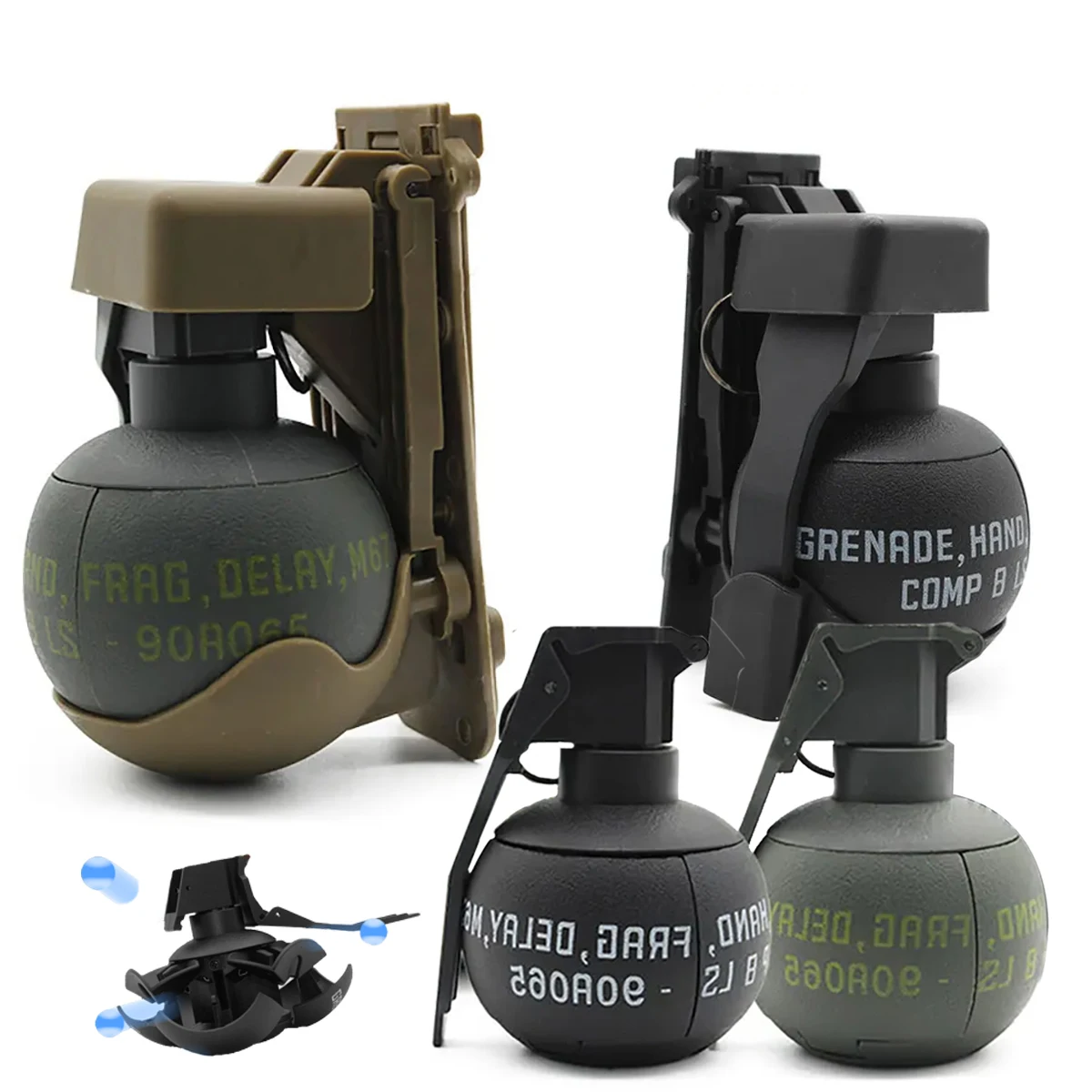 

Игрушечная граната YY Grenade Model с кольцом для вытягивания, имитирующая взрыв, с 1 мешком патронов, тактическая игрушка для страйкбола и пейнтбола для взрослых, для игр на открытом воздухе