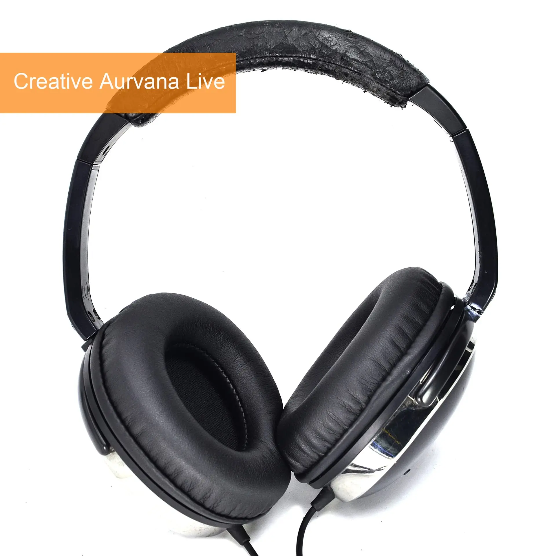 Replacement Earpads for Creative Aurvana Live Headphones, Protein Leather Ear Cushions/Earmuffs with Memory Foam