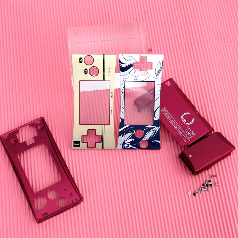 Cho GameBoy Micro Cho GBM Thay Thế Nhà Ở Vỏ Thay Thế Dán Mặt Lưng Cover