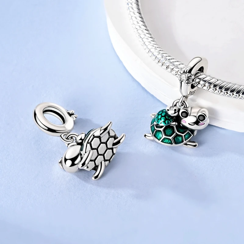 Bear Guinea Pig Silver Charms Beads Fit Original Bracelet Bag Keychain Earring Charm Bead Pendant Diy Women Jewelry Gift