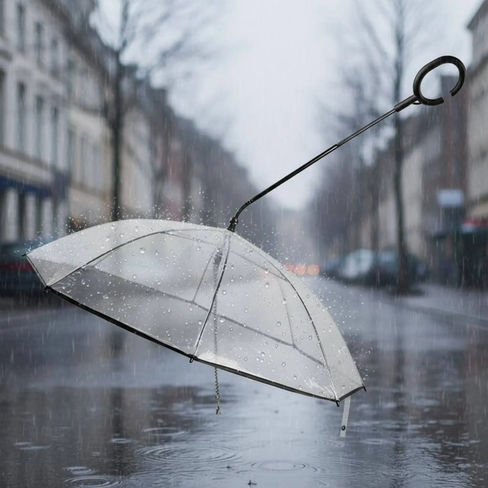 Waterproof Dog Umbrella Rainproof Transparent Dog Umbrella Handsunrestricted for Walking