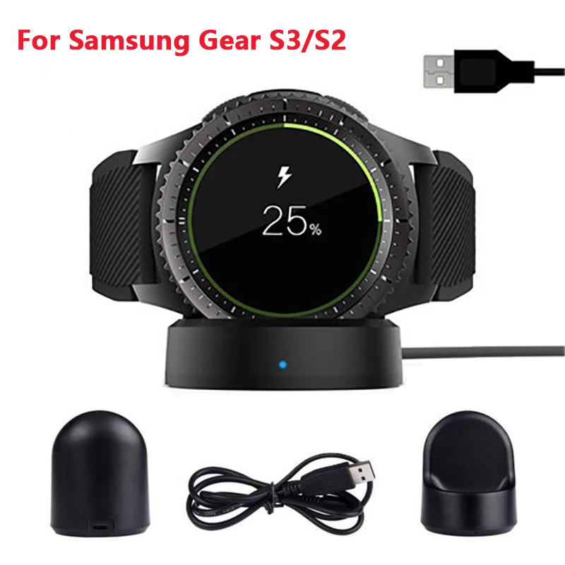 

Беспроводная зарядная док-станция для Samsung Gear S3 S2, высококачественное зарядное устройство для Samsung Gear S2, зарядное устройство для S3 Classic Frontier Watch
