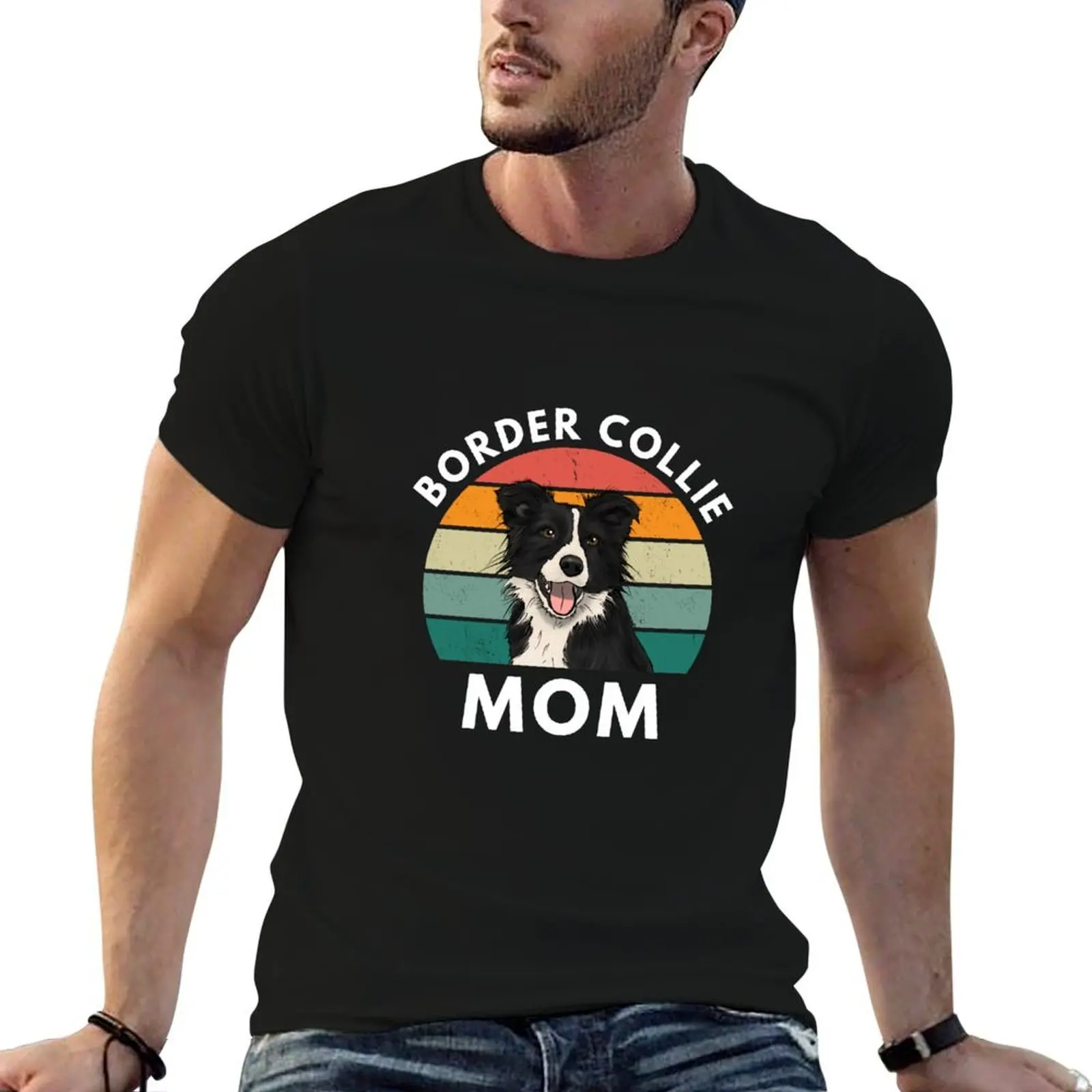 

Border Collie Mom for Border Collie Lovers T-Shirt cotton t shirt pack cotton t shirt man T-Shirt