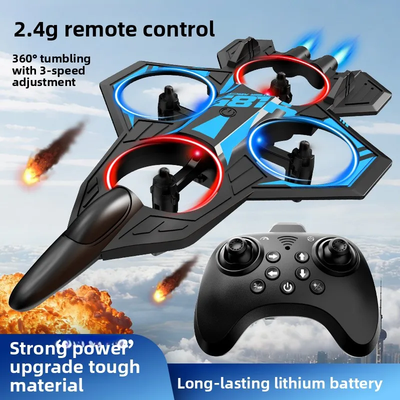YL86 RC Drone with Screen Remote, 4K HD Aerial Camera Altitude Hold LED Light Up Foldable Quadcopter Toy for Boys Gift