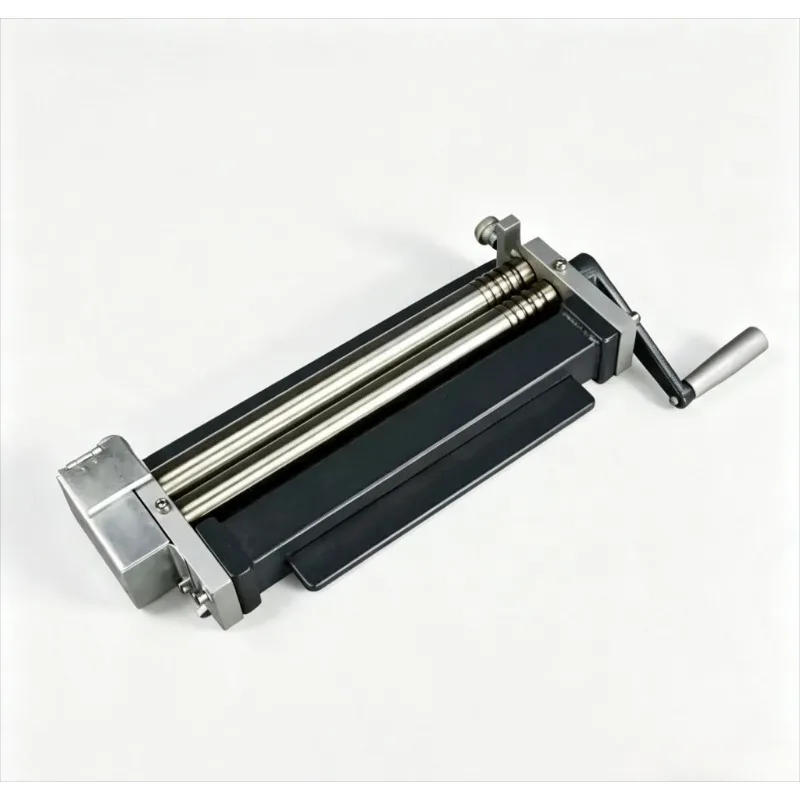 Manual Small Plate Rolling Machine Hand Crank Sheet Metal Roller Round Bending Edge Folding Bender For Metal Working