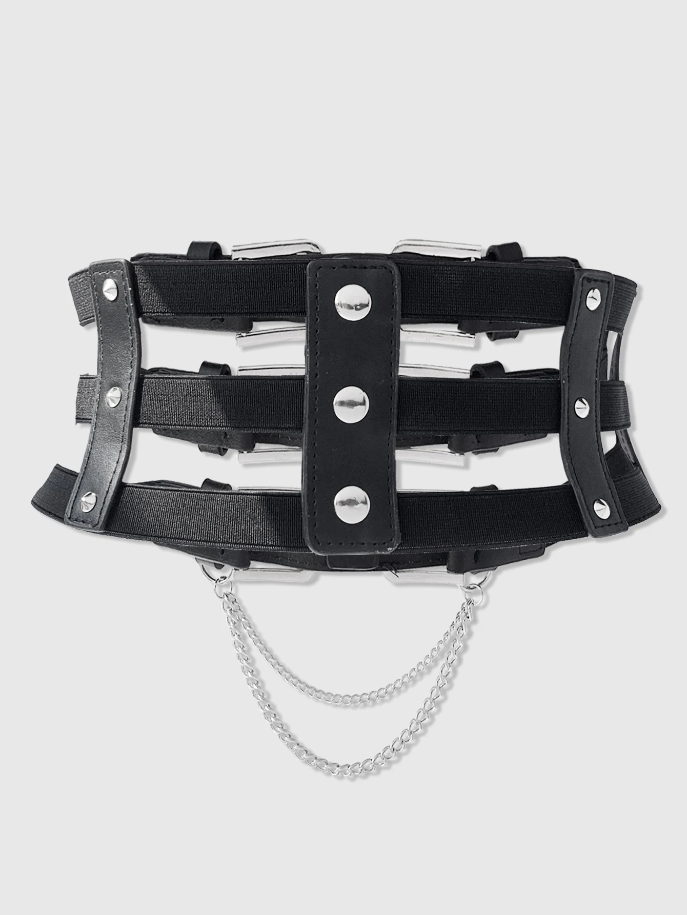 HERSHINE 1 قطعة المرأة العصرية حزام على شكل سلسلة Y2K القوطية نمط الشرير نمط الشارع الهيب هوب روك فستان اكسسوارات عيد الميلاد #2