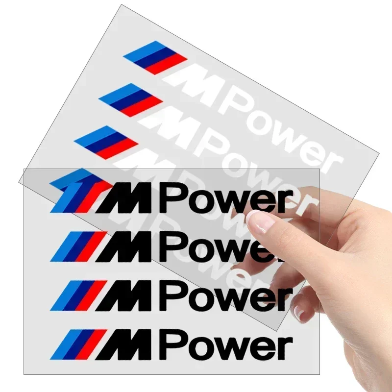 4P/Set Car Door Sticker Scratches Resistant Cover Auto Handle Stickers Emblem For BMW M M3 M4 M5 X1 X5 X3 X7 X6 Performance