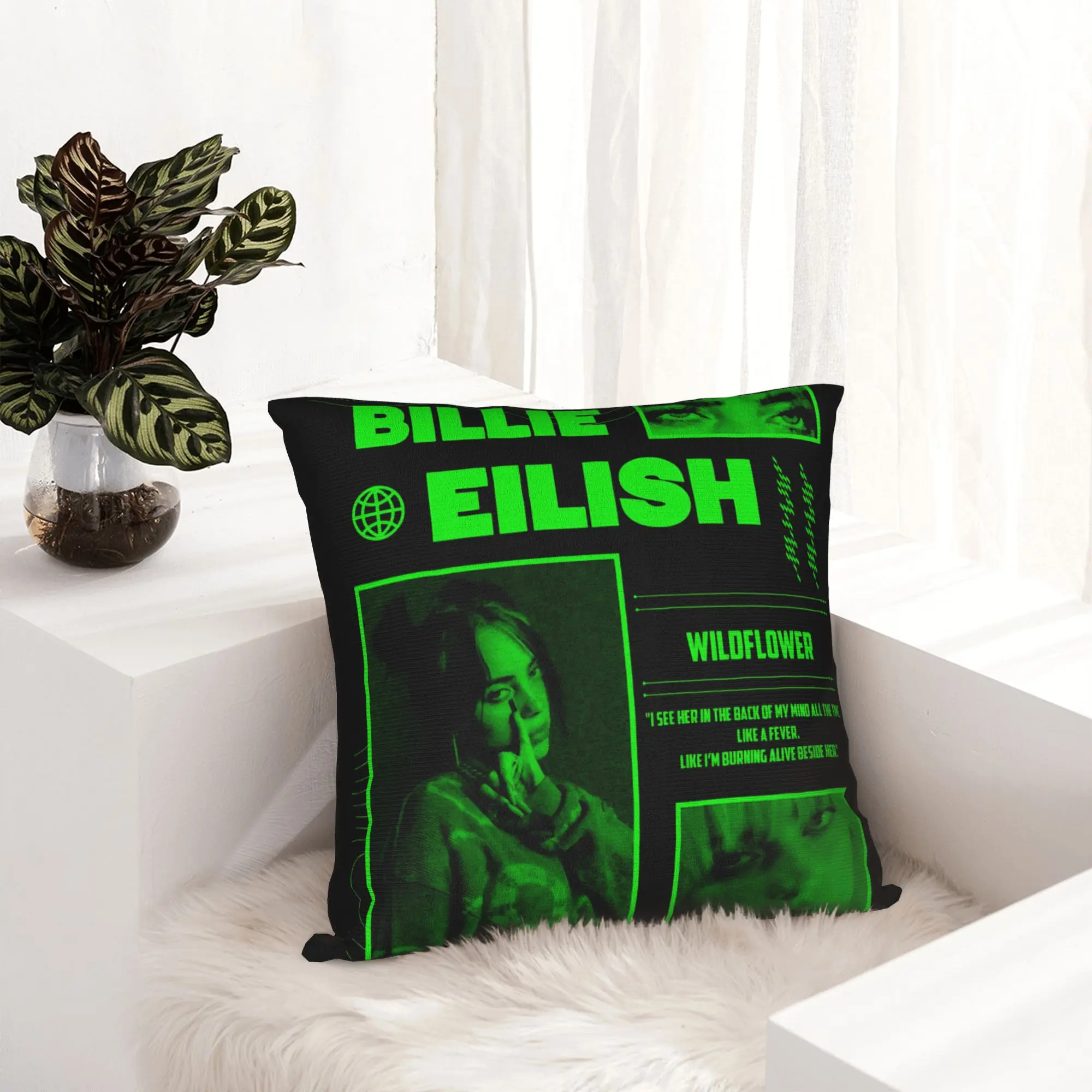 Billies Y2k Pillowcase Double-sided Printing Polyester Cushion Cover Decorations  Pillow Case Cover Home Zipper 40X40cm