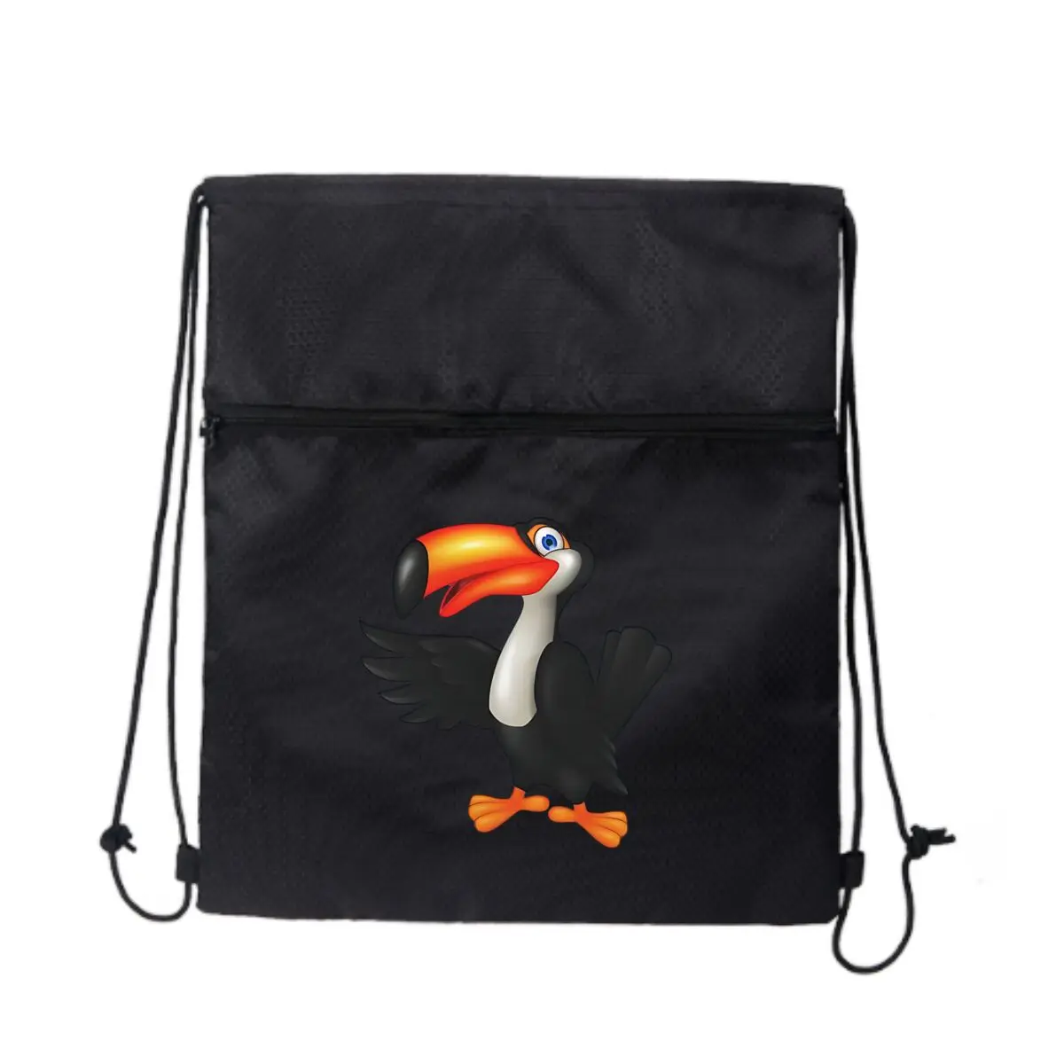 

Рюкзак с рисунком тукана на шнурке, спортивный рюкзак большой емкости