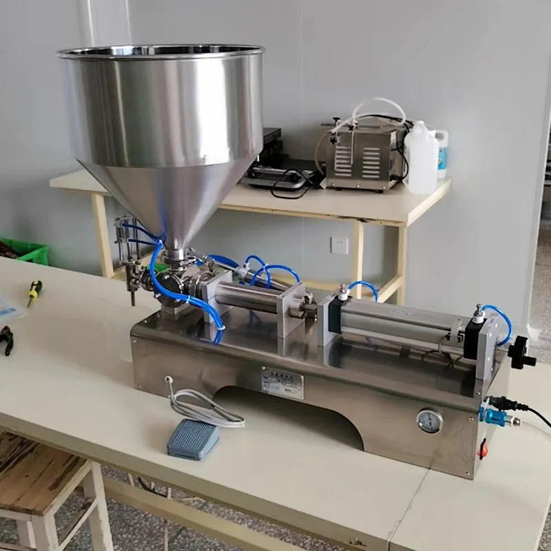 Máquina llenadora de pasta de gel cosmética para salsa de miel líquida viscosa Máquina llenadora automática de pasta cuantitativa