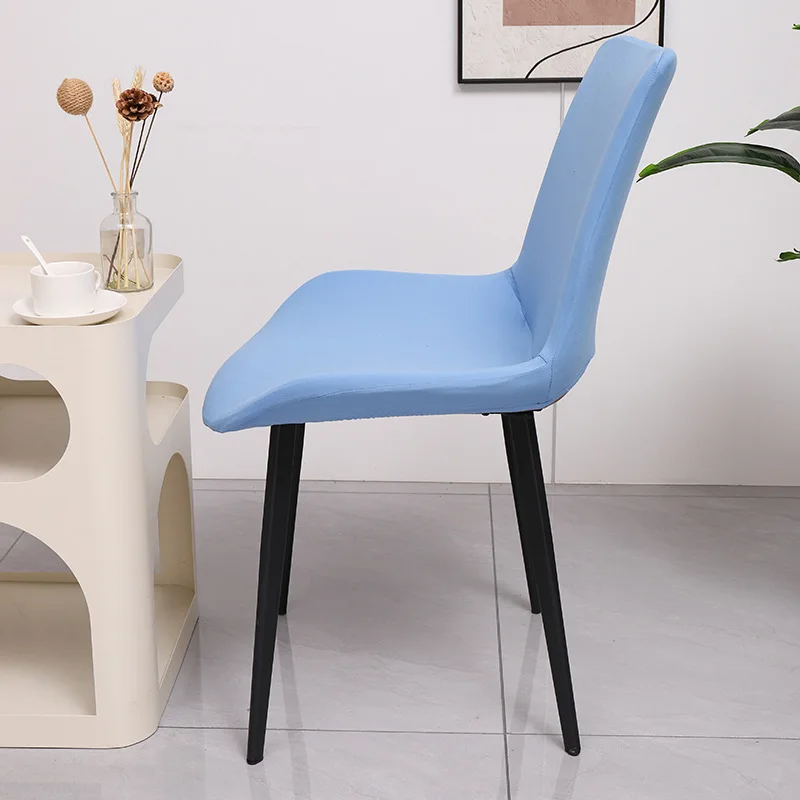 1/2/4PCS Nordic Style Stretch Milk Silk Chair Slipcover Solid Color Anti-dirty Dining Chair Cover for Home Restaurant Cafe