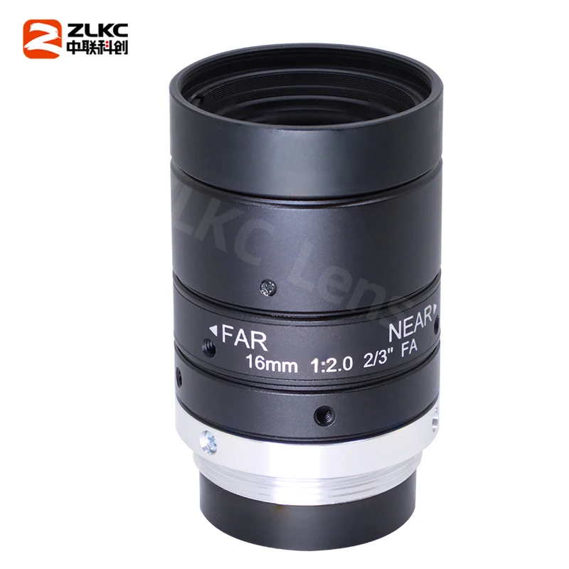 16mm Lens 10MP High Resolution C Mount Cameras 2/3 Inch Machine Vision F2.0 Manual Iris FA/CCTV Parts Cameras LM1620MP10